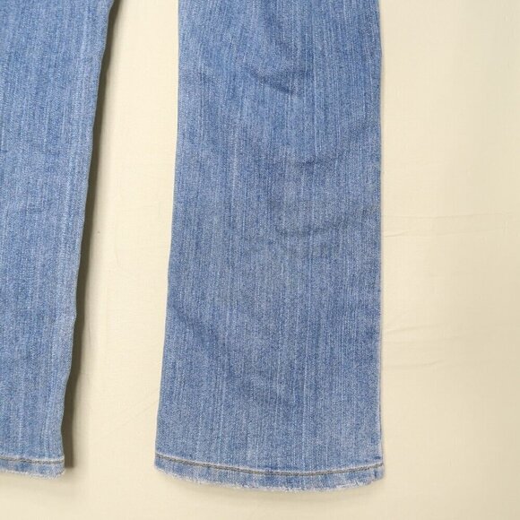 Vintage Y2K Baby Phat Bootcut Jeans Size 11 Baggy Distressed Sequin Logo 34x30 - Picture 12 of 16